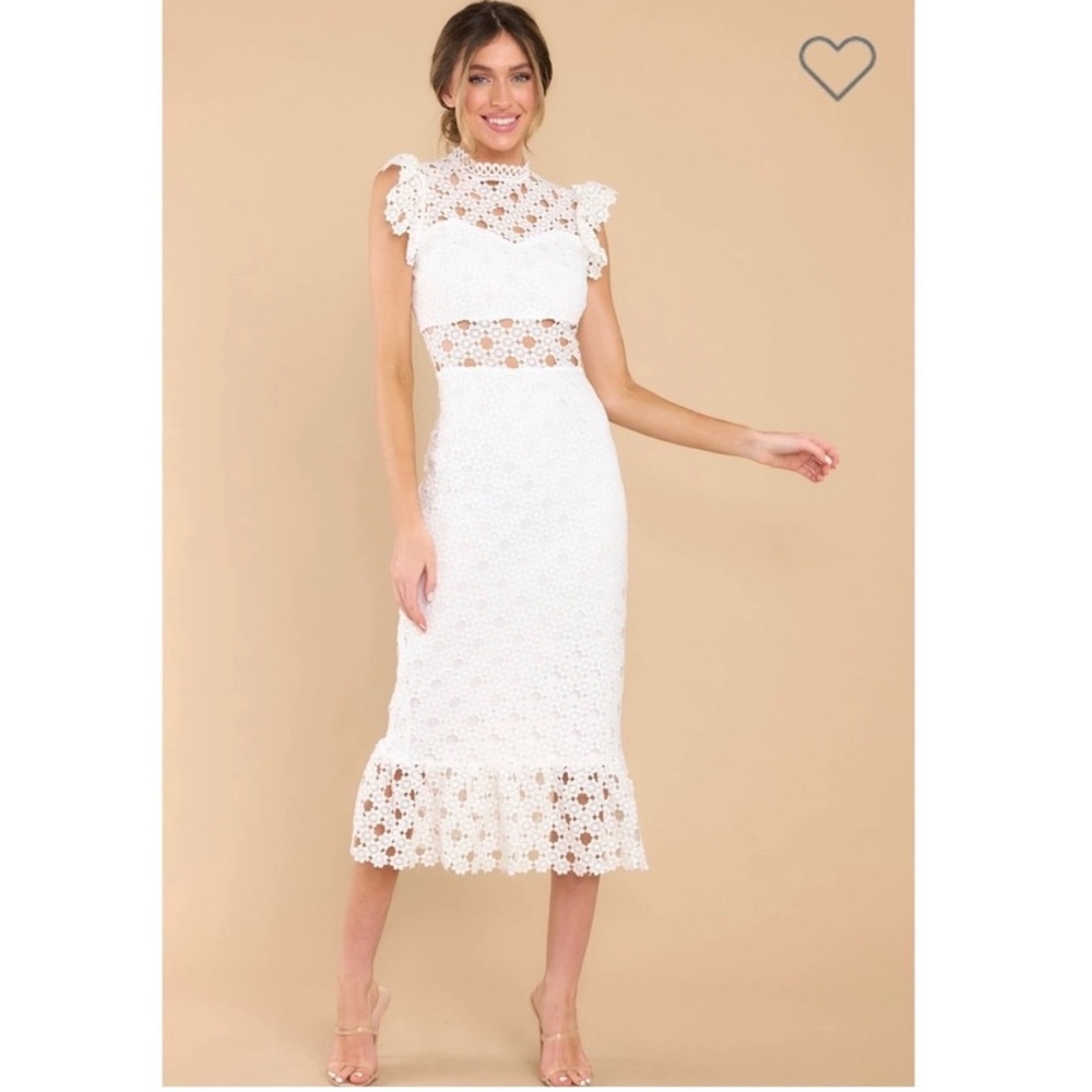 Petal & Pup White Lace Dress EUC XS